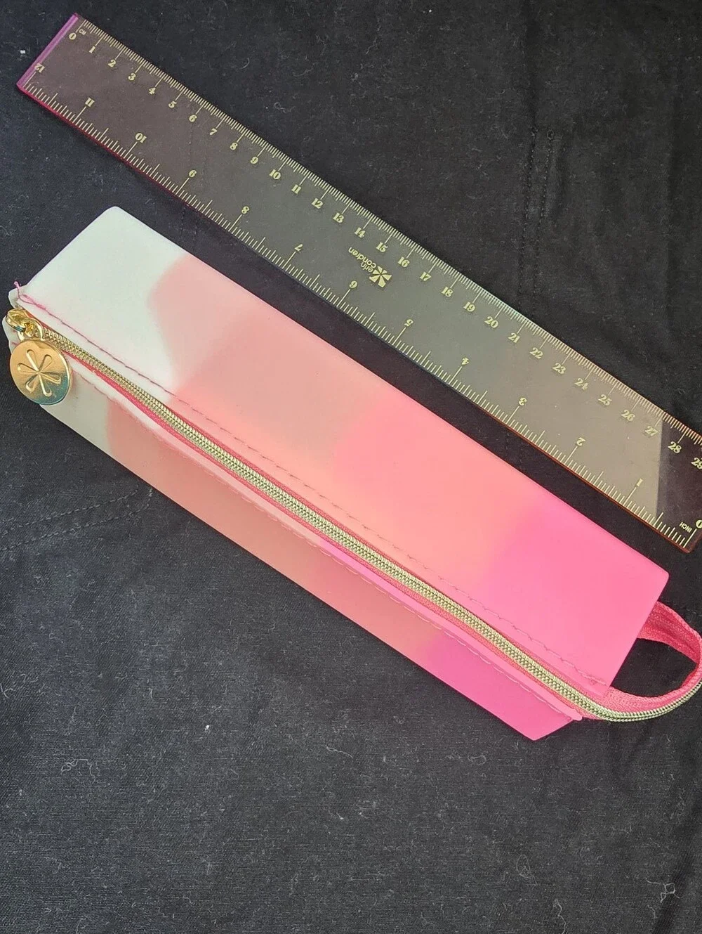 Erin Condren Pink Ombre Zippered Pencil Case